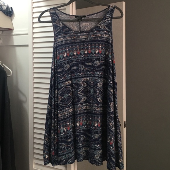 Forever 21 Blue aztec dress