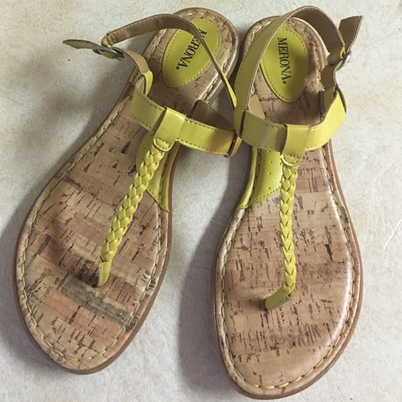 Yellow sandals