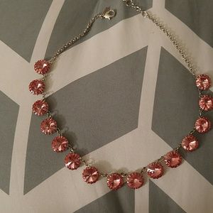 Pink and silver necklace