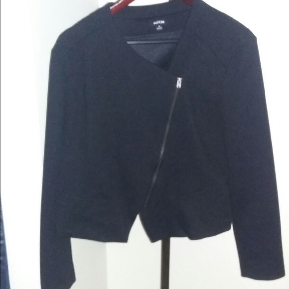 APT.9 Black Moto Style Jacket