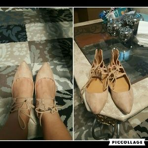 Nine west lace up flats