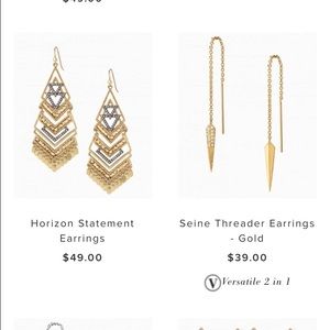 Stella & Dot Horizon Statement Earrings