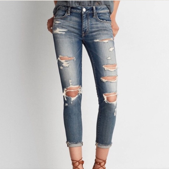 AEO jegging crop denim X jeans