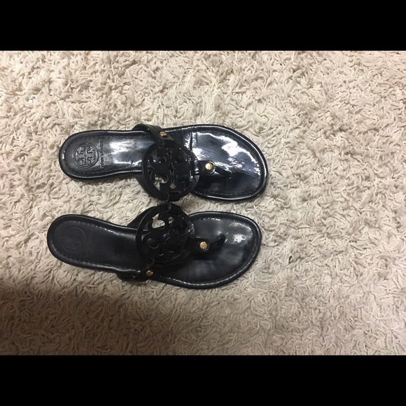 Black Tory Burch Miller Sandals