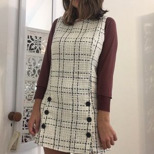 F21 Grid Print Dress
