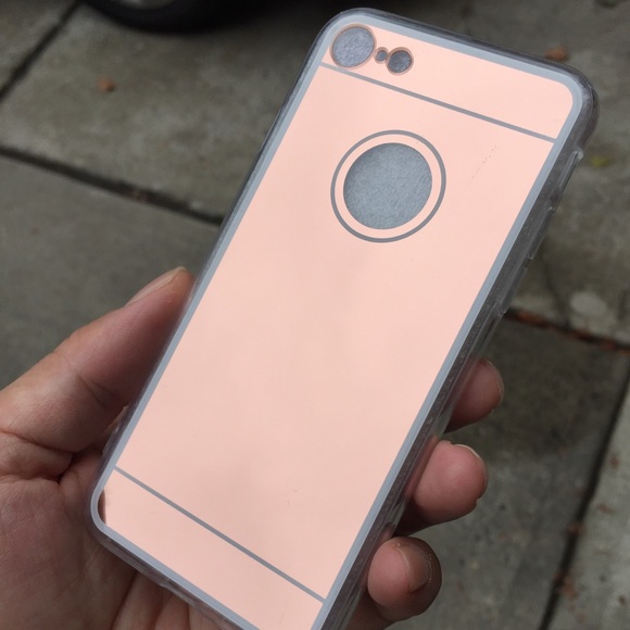 Accessories - New iPhone 7 luxury HD Rose Gold Mirror case