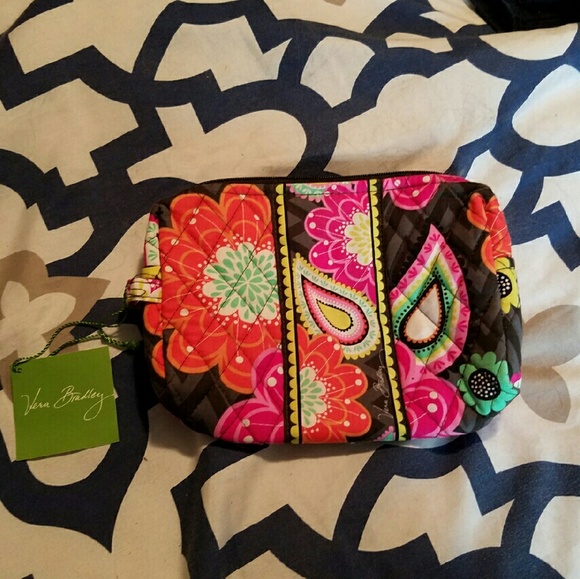NWT Vera Bradley Ziggy Zinnia medium cosmetic case