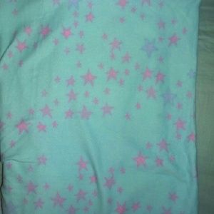 Lularoe mint color with lavender stars size TC