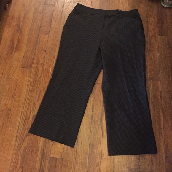 Pinstriped Capri pants