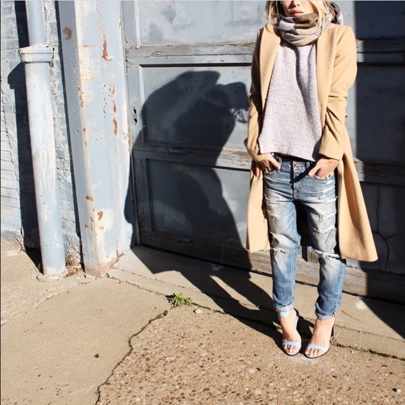 Boyfriend distressed denim