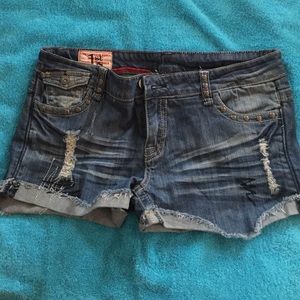 Denim shorts