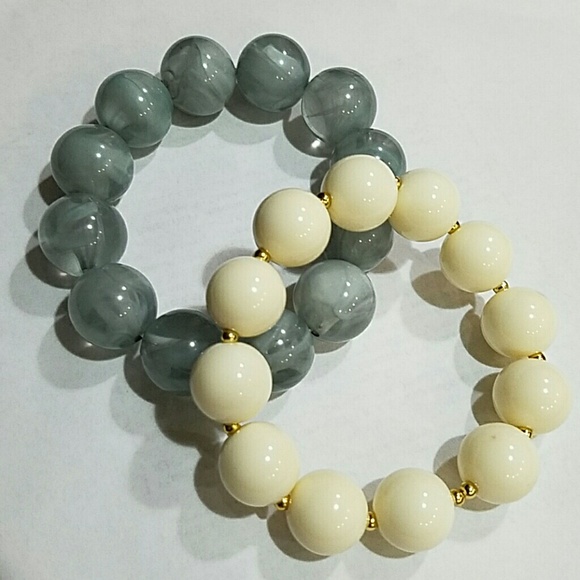 2 beaded Stretch bracelets