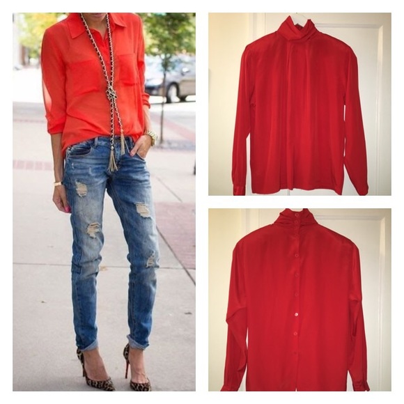 Christian Dior Tops - Vintage Christian Dior Blouse