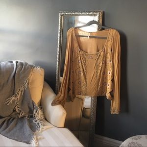 Free People Beaded Top
