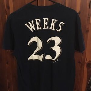 Brewers Baseball Tee #23 Weeks
