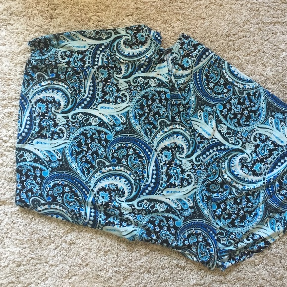 Tribal Maxi Skirt blue/black