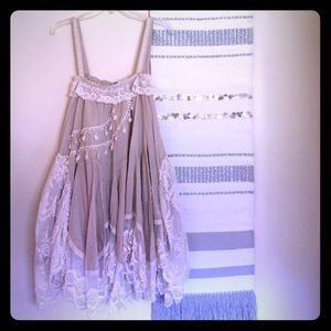Romantic Cream and Lace Dress NWOT