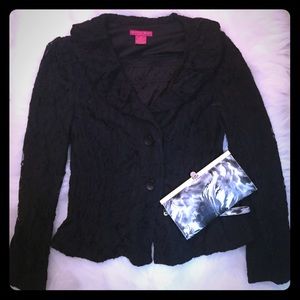 Sunny Leigh black lace blazer