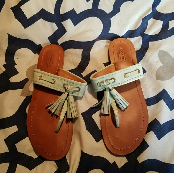 EUC Coach Legacy Mint Sandals