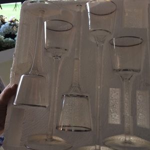 Glass candle holders