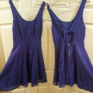 Blue Floral Aeropostale Mini Dress Small