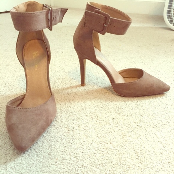 Suede heels only wore once!