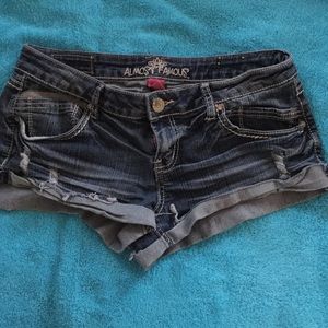 Denim shorts