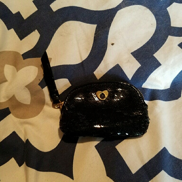 NWOT Coach Sequined Coin Purse