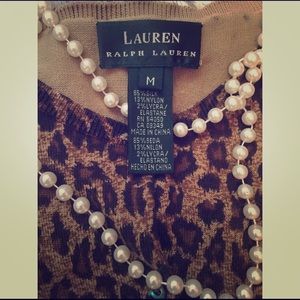 Medium Lauren Ralph Lauren Silk Button Cardigan