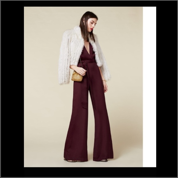 Burgundy Jumpsuit from The Reformation