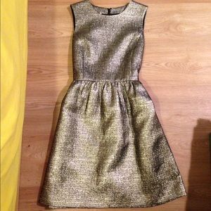 Anthropologie 4.Collective Metallic Dress, sz 12.