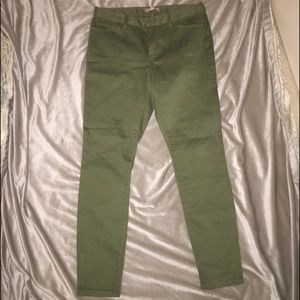 Olive green pants from banana republic