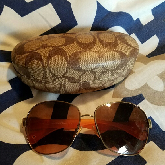 EUC Coach Round Aviator Sunglasses