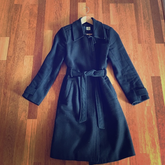 Old Navy Long Black Dress Coat