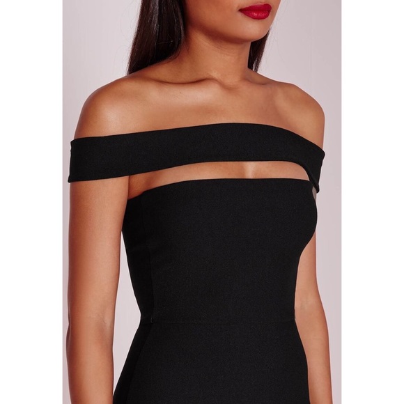 NWT Missguided Cut Out Bardot Dress - Picture 2 of 4