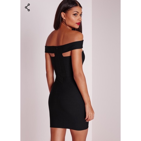 NWT Missguided Cut Out Bardot Dress - Picture 3 of 4