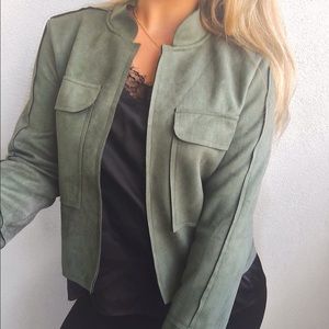 Green Suede Jacket