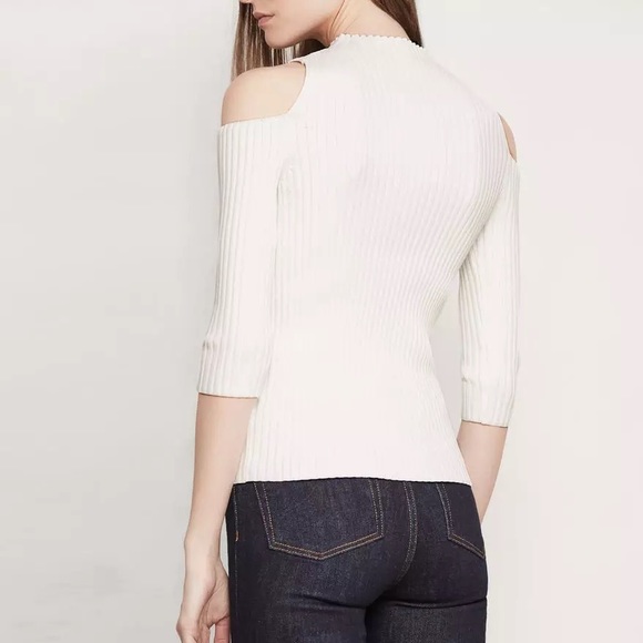 Maje Cutout ribbed-knit top size2 nwt