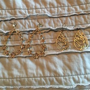 Francesca's Collection gold earrings