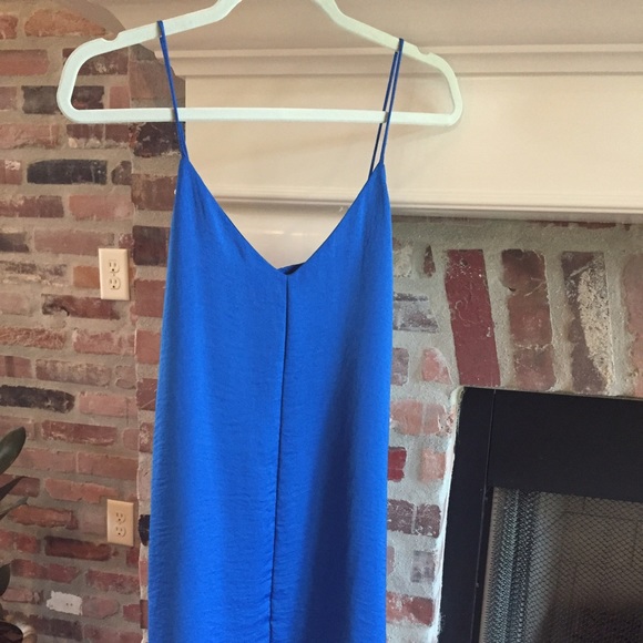 Blue tank cocktail dress
