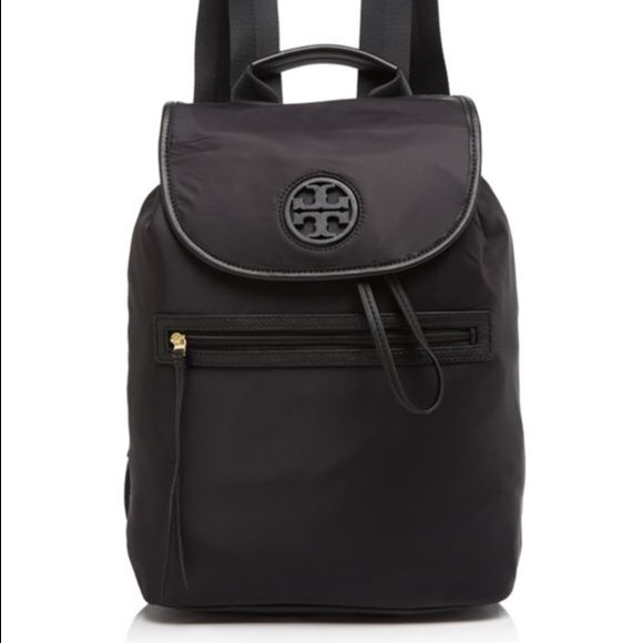 NWT Tory Burch Black Nylon Backpack