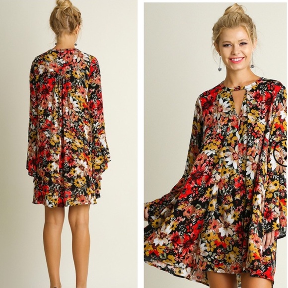 Bohemian Floral print dress - Picture 2 of 3