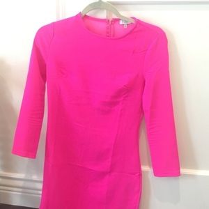 Hot pink dress