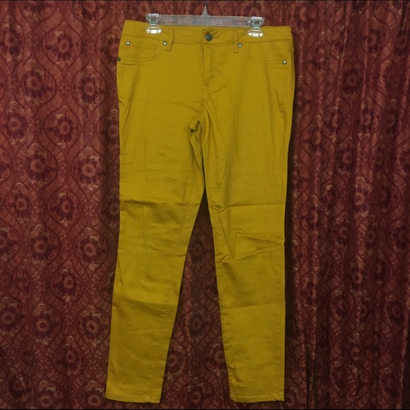 Jessica Simpson Mustard Yellow Kiss Me Jeggings