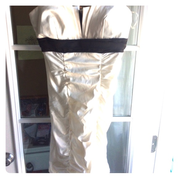 Black and white homecoming dress