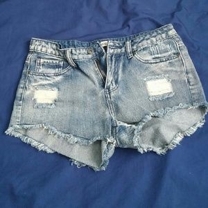 Denim shorts
