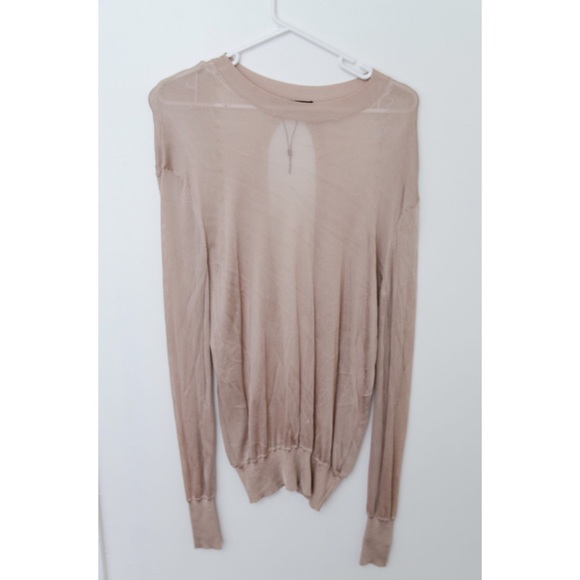 Alexander Wang open back fine gauge knit sweater