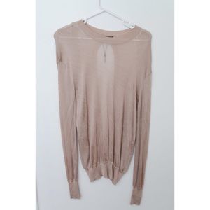 Alexander Wang open back fine gauge knit sweater