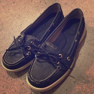 BLACK/GOLD SPERRY'S  SIZE 7.5