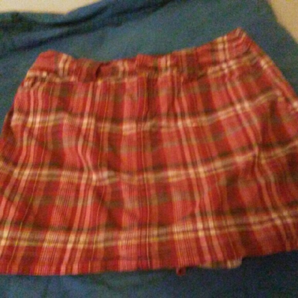 Plaid Skort